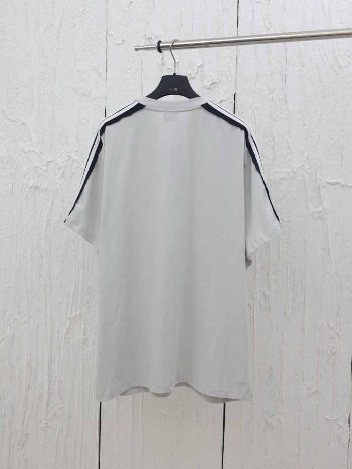 Balenciaga Embroidered Logo Short Sleeve T-Shirt