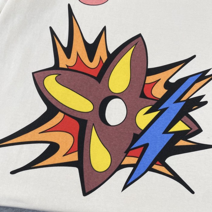 Louis Vuitton Flame Graffiti Short Sleeve T-Shirt