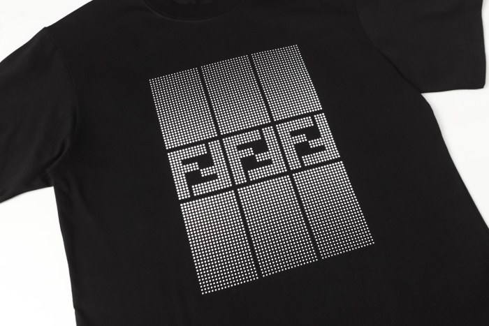 Fendi FF Print Logo Short-sleeved T-shirt