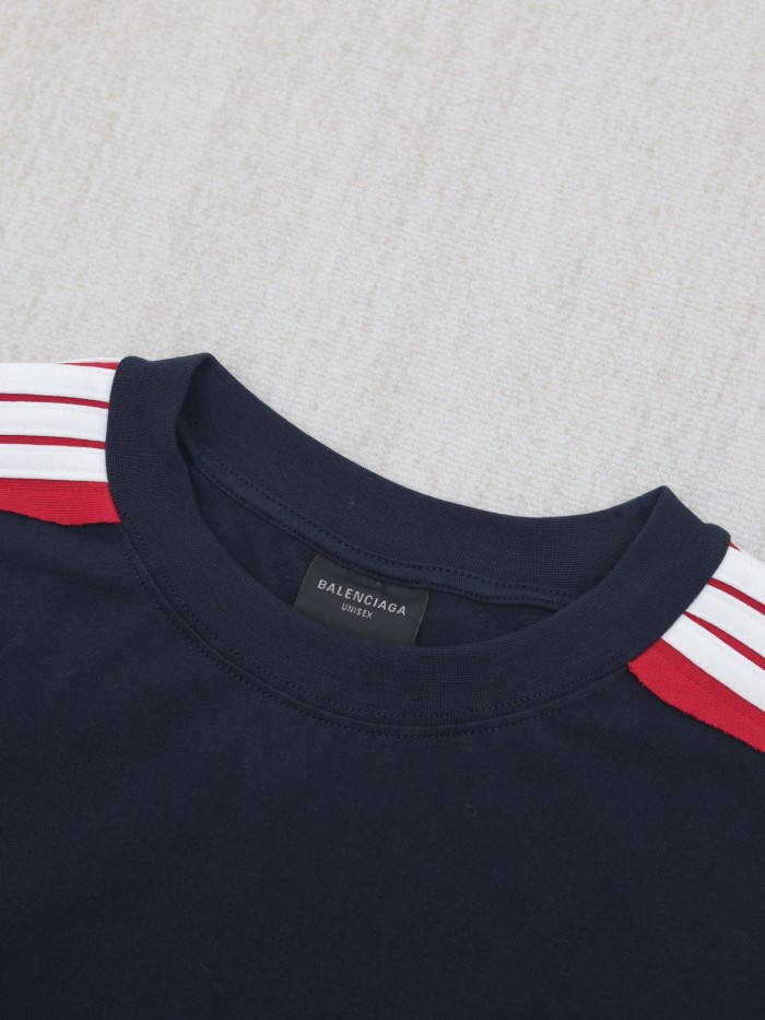 Balenciaga Embroidered Logo Short Sleeve T-Shirt