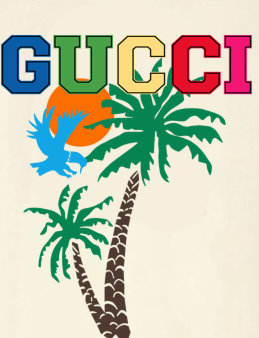 GUCCI Printed Cotton Jersey T-Shirt