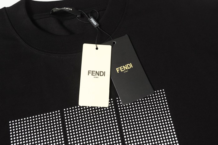 Fendi FF Print Logo Short-sleeved T-shirt