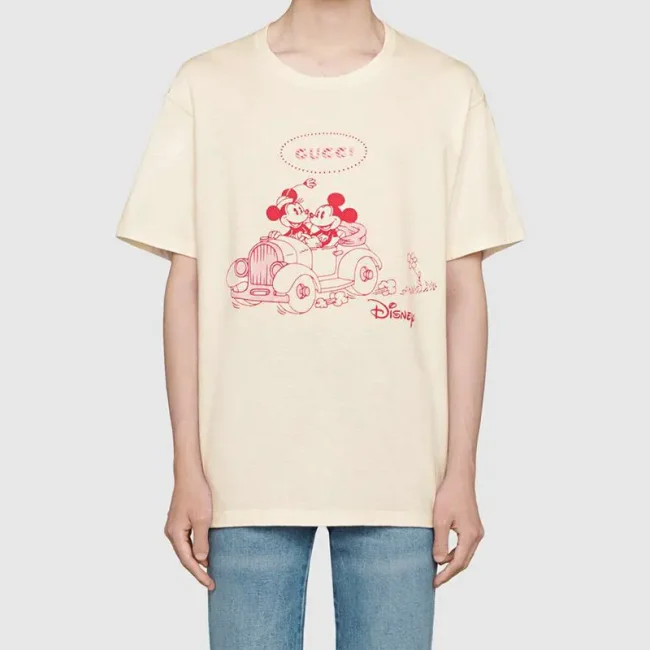 Gucci x Disney Micky and Minnie White T-shirt