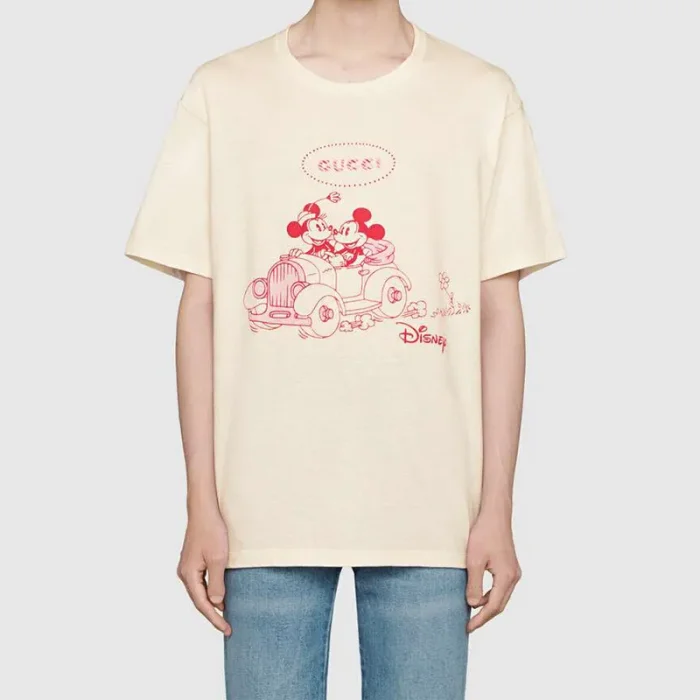 Gucci x Disney Micky and Minnie White T-shirt