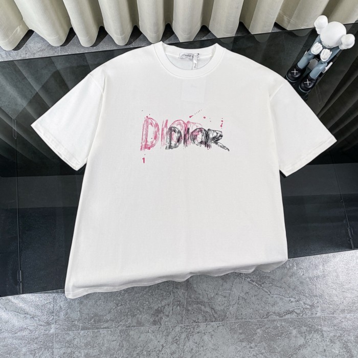 Dior Graffiti Monogram Short Sleeve T-Shirt