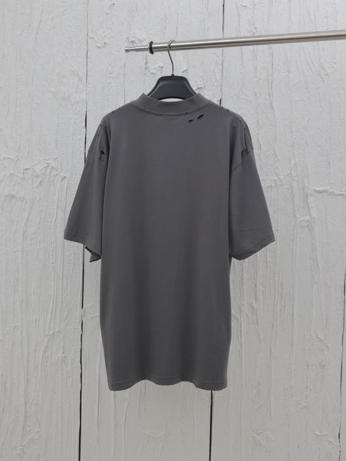 BALENCIAGA MAN GREY T-SHIRTS & TANK TOPS