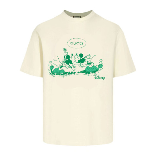 Gucci X Disney Mickey Minnie Cartoon Pattern Short-Sleeved T-shirt