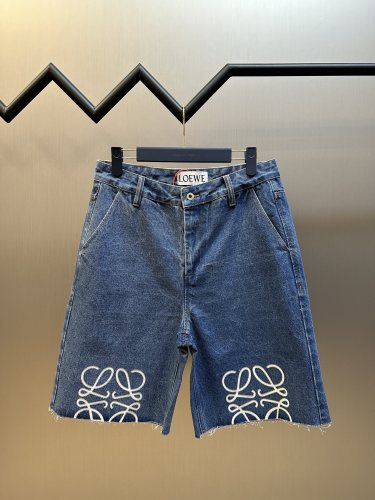 Loewe Anagram Denim Shorts