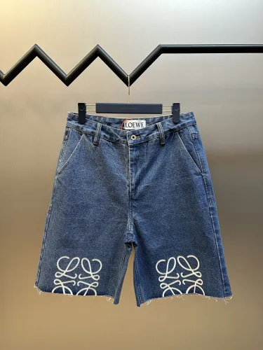 Loewe Anagram Denim Shorts