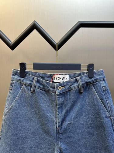 Loewe Anagram Denim Shorts