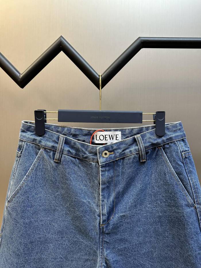 Loewe Anagram Denim Shorts