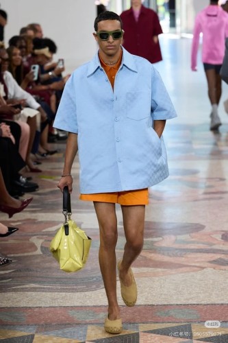 Gucci Jacquard Lapel Short-sleeved Shirt