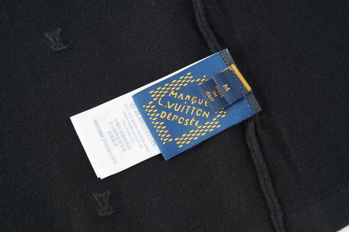 Louis Vuitton Jacquard Embroidered Knitted Short-Sleeved T-shirt