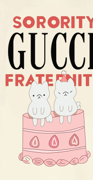 Gucci Cartoon Print Jersey Cotton T-shirt