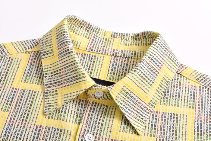 Louis Vuitton Ladder Check Print Short Sleeve Shirt