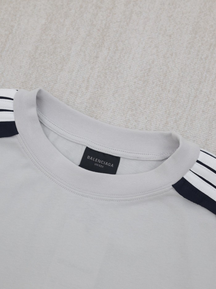 Balenciaga Embroidered Logo Short Sleeve T-Shirt