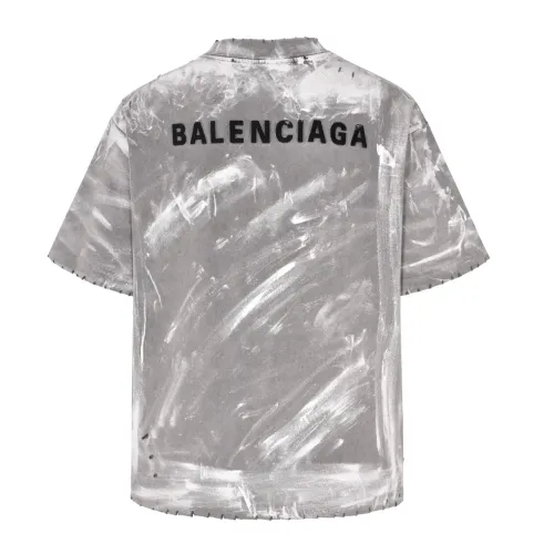 Balenciaga Paint Splash Logo Short Sleeves T-shirt