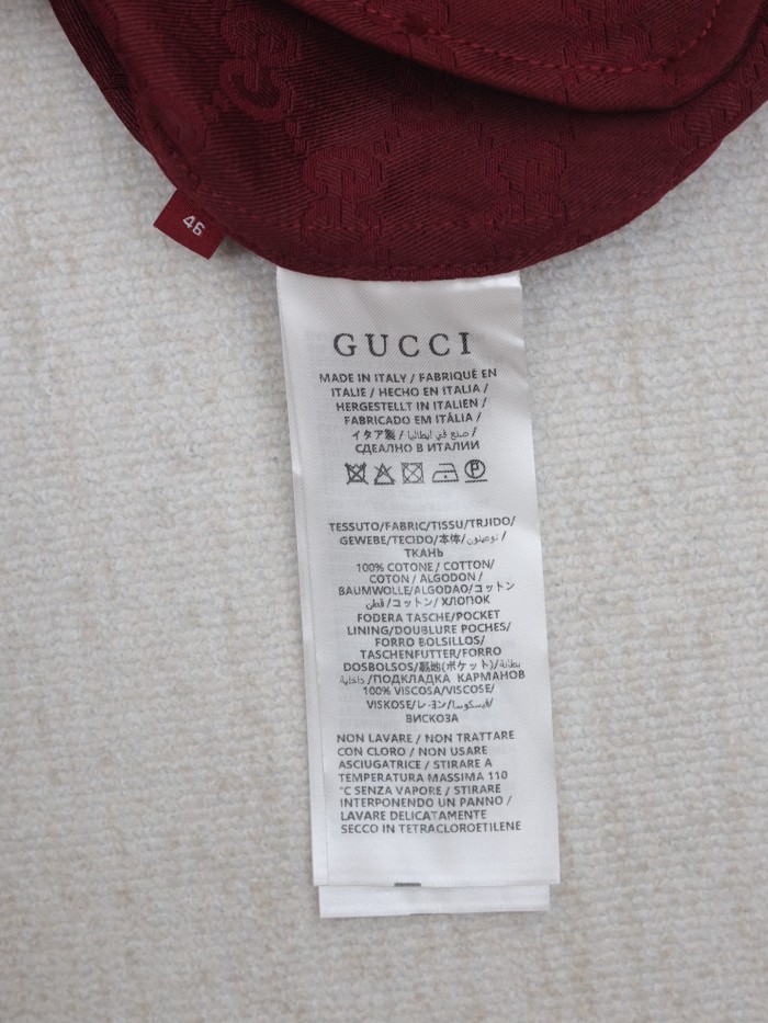 Gucci Jacquard Lapel Short-sleeved Shirt