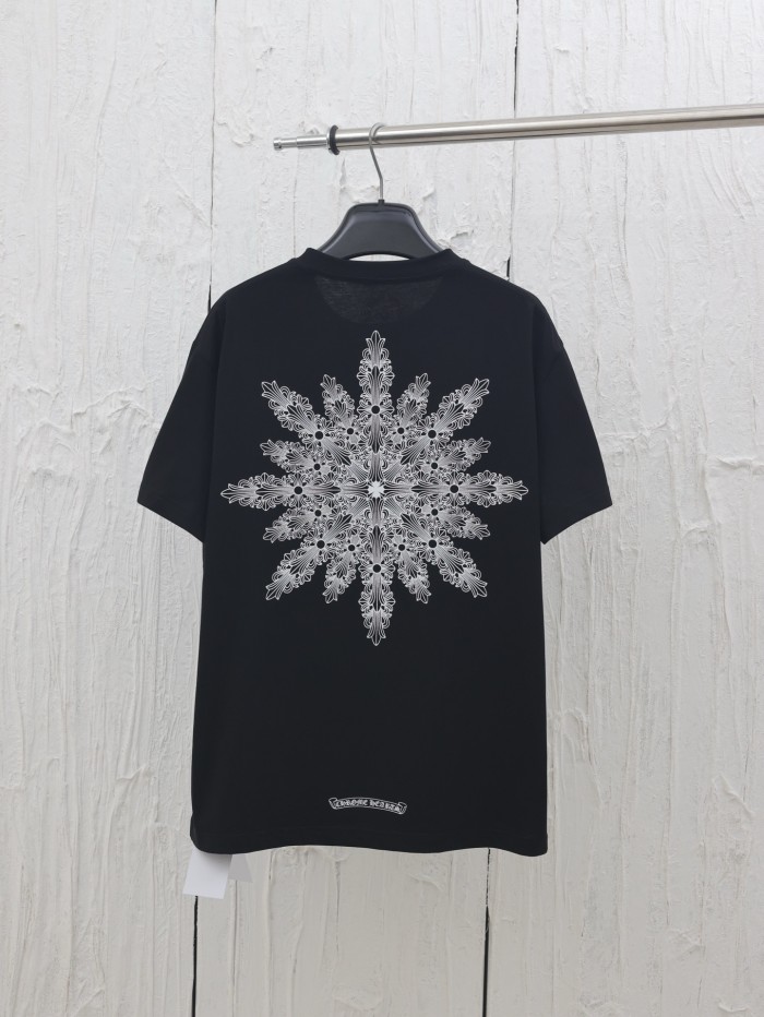 Chrome Hearts Snowflake Cross Short Sleeve T-Shirt
