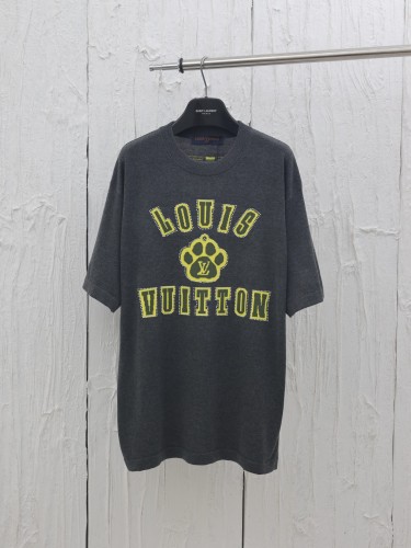 Louis Vuitton Embellished Short-Sleeved Cotton Crewneck Knitted T-shirt