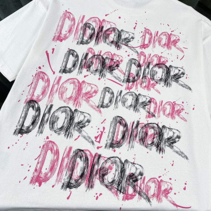 Dior Graffiti Monogram Short Sleeve T-Shirt