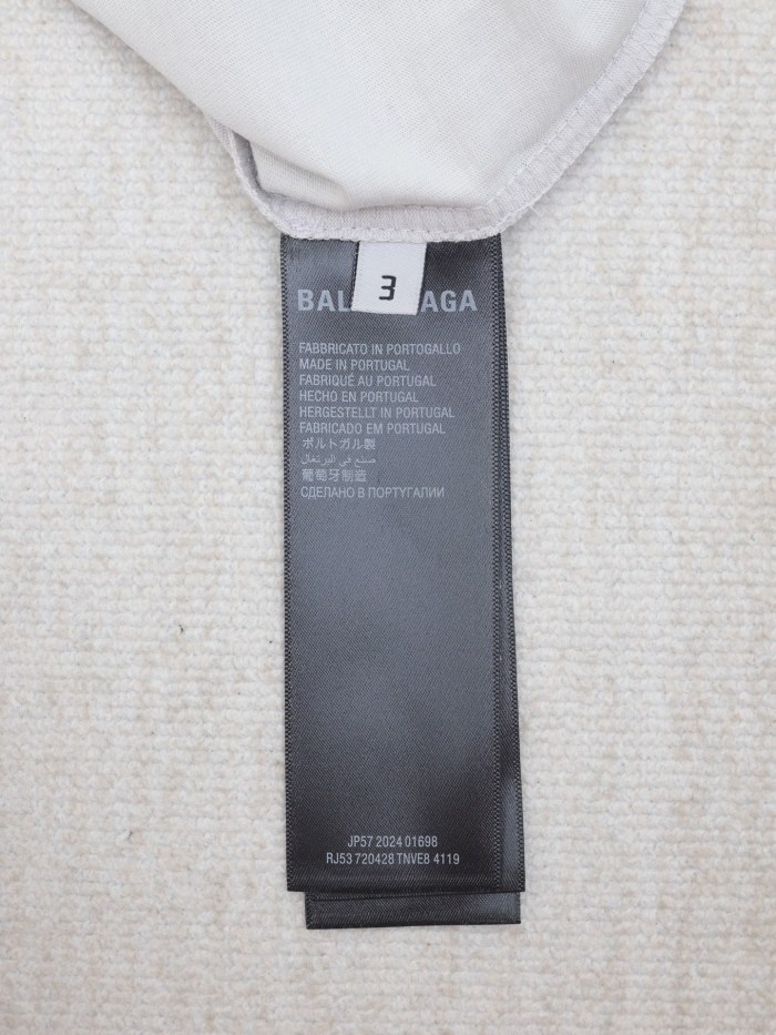 Balenciaga Embroidered Logo Short Sleeve T-Shirt