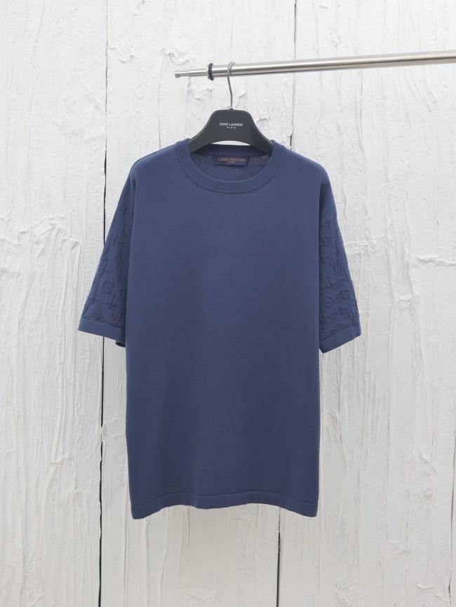 Louis Vuitton Jacquard Knitted Short-Sleeved T-shirt