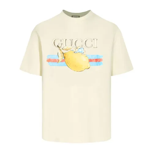 Gucci Kids Lemon Yellow Peter Rabbit Cotton T-shirt