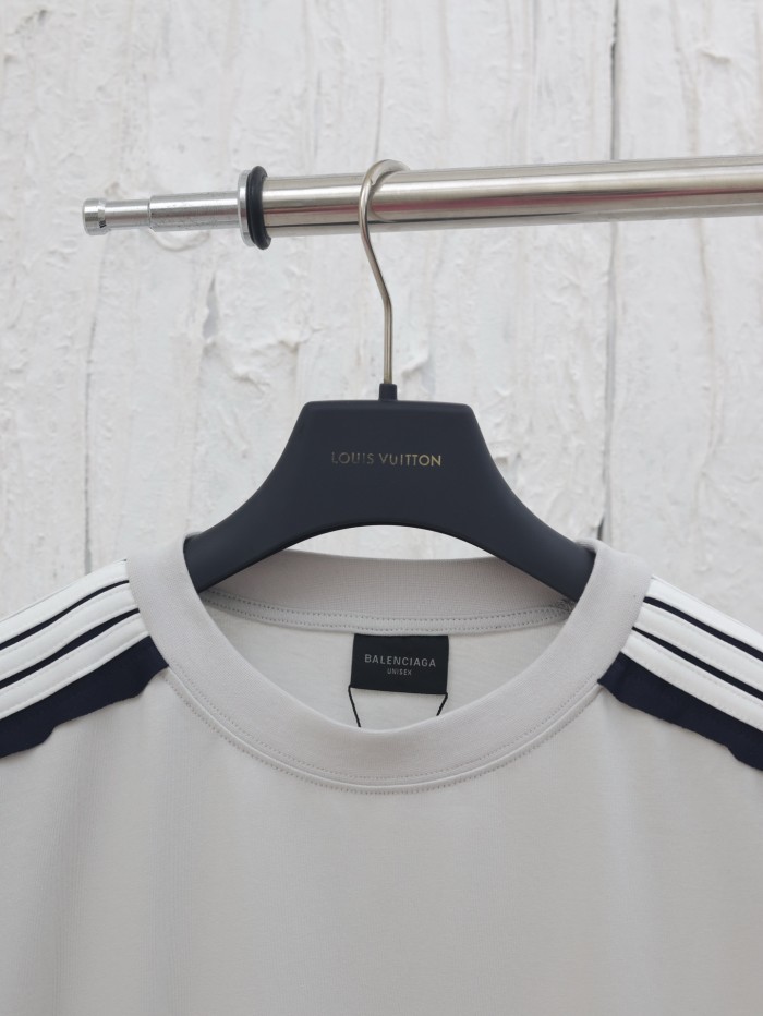 Balenciaga Embroidered Logo Short Sleeve T-Shirt