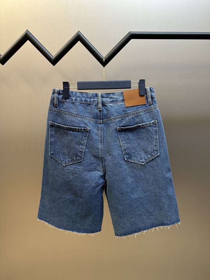 Loewe Anagram Denim Shorts