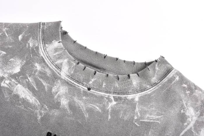 Balenciaga Paint Splash Logo Short Sleeves T-shirt