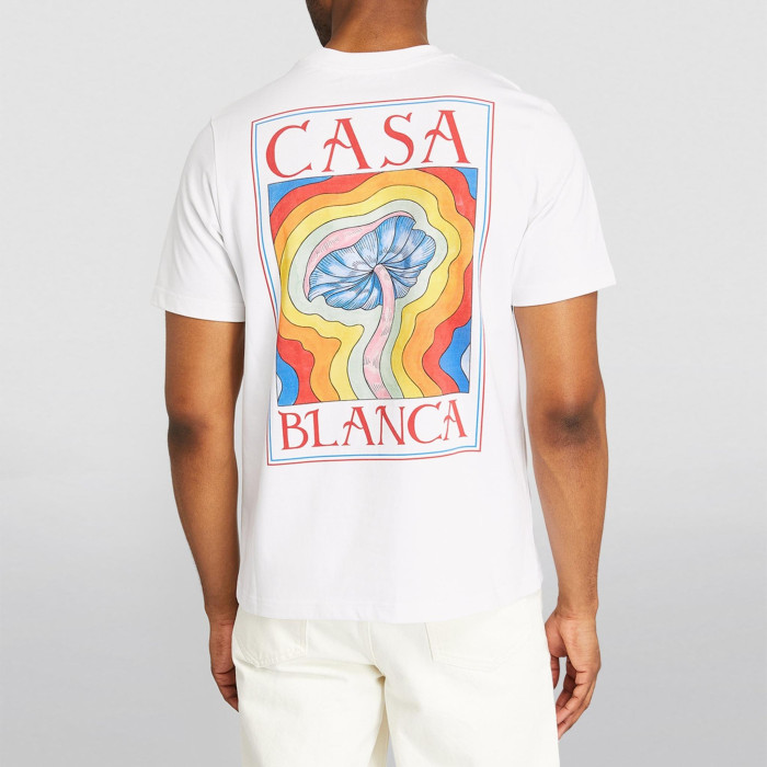 CASABLANCA Mushroom Print T-shirt