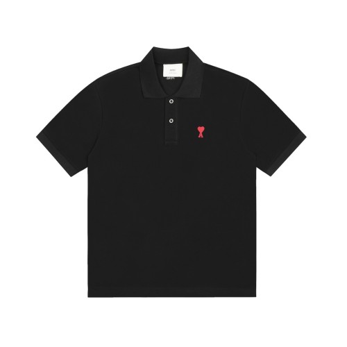 AMI Paris Organic Cotton Ami de Coeur Polo Shirt