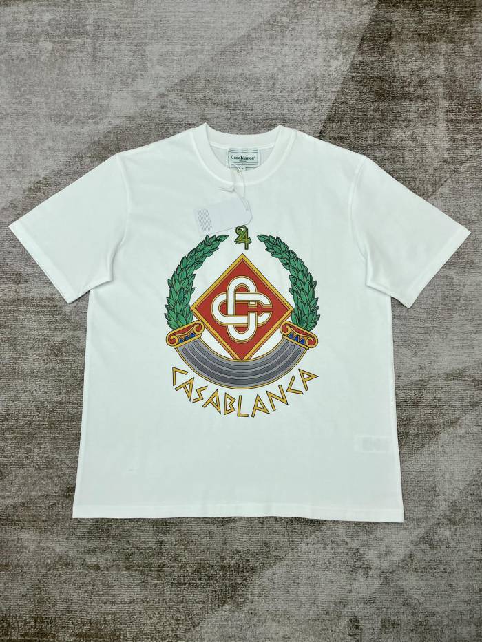 Casablanca Casa Crest Printed Fitted Tee