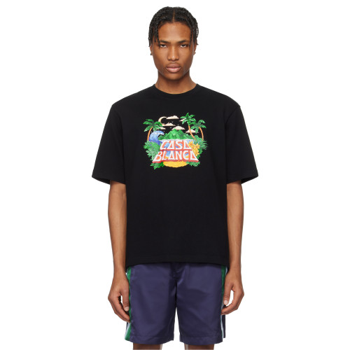 Casablanca Black 'Casa' Beach Wave T-Shirt