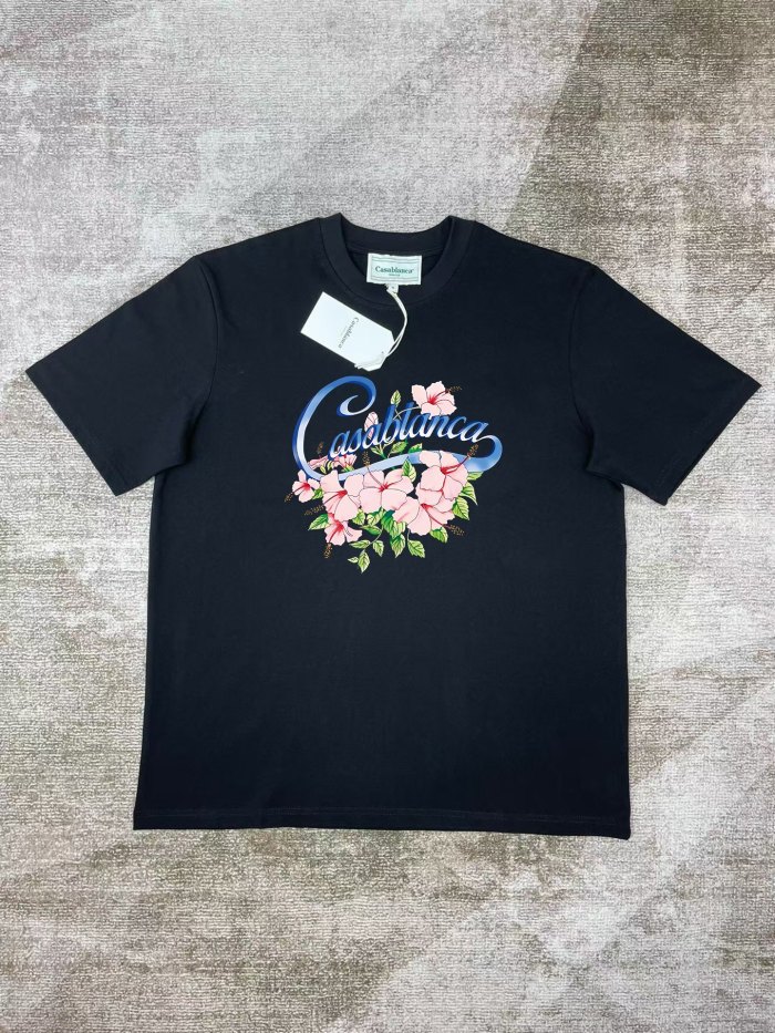 Casablanca Hibiscus Printed T-shirt