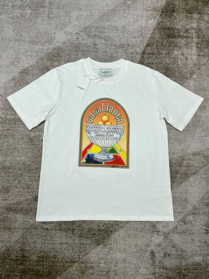 Casablanca White 'Terrain D'Orange' T-Shirt