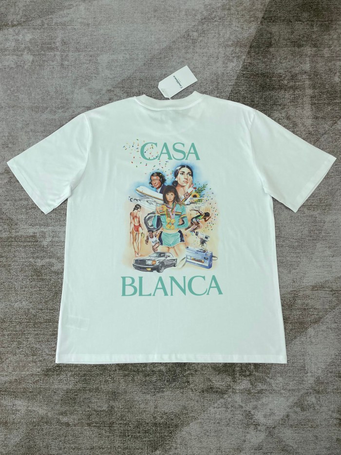 Casablanca Celebration Du Sport Printed Tee