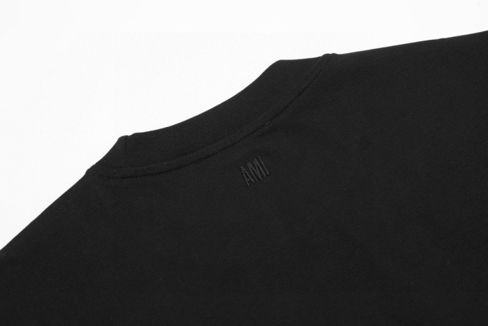 Ami Embroidery Cotton T-Shirt