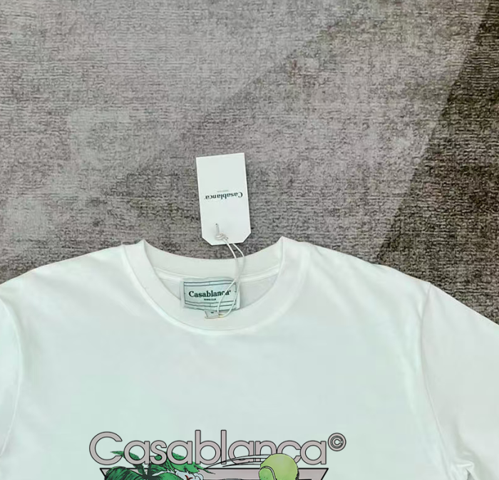 Casablanca Tennis Club Icon Screen Printed T-Shirt