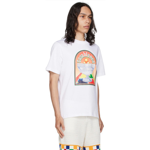 Casablanca White 'Terrain D'Orange' T-Shirt