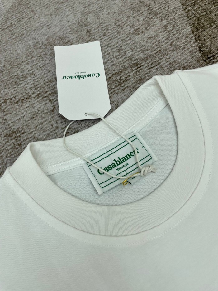 Casablanca White Organic Cotton T-Shirt