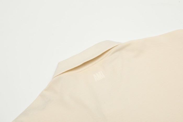AMI Paris Organic Cotton Ami de Coeur Polo Shirt
