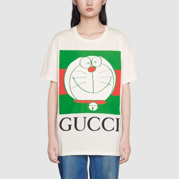Gucci x Doraemon Logo Print T-shirt