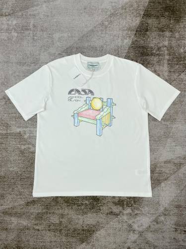 CASABLANCA Mens Triangle Graphic Tennis Club True T-Shirt
