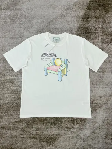 CASABLANCA Mens Triangle Graphic Tennis Club True T-Shirt