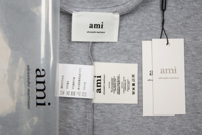 AMI Paris Ami De Coeur-embroidered T-shirt