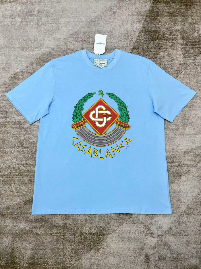 Casablanca Casa Crest Printed Fitted Tee