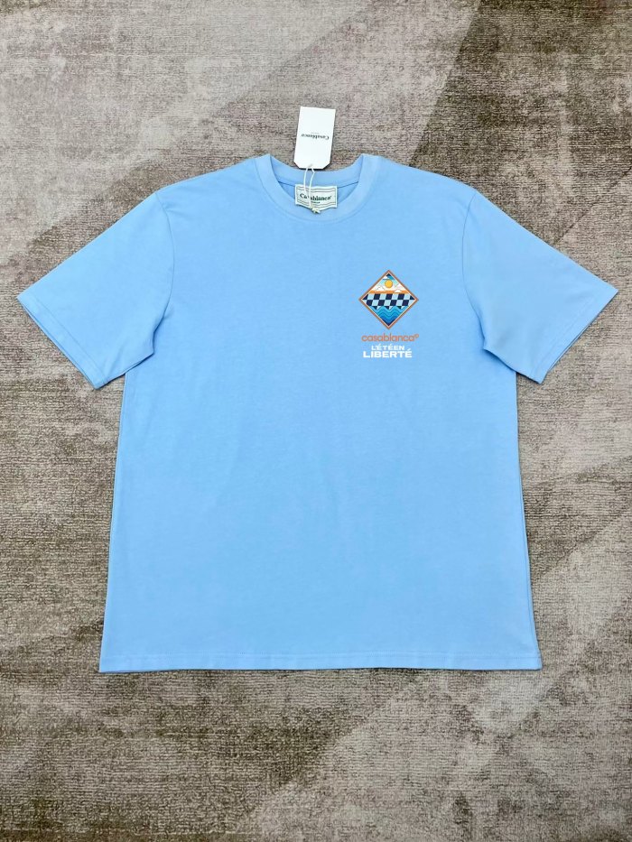 CASABLANCAs-xl CASABLANCA L'été En Liberté Cropped T-Shirt