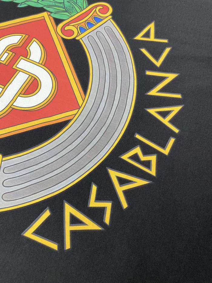 Casablanca Casa Crest Printed Fitted Tee
